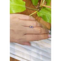 0.86 Ct.Tw.Total Carat Weight Pinkish Purple Sapphire Pair from Madagascar Life Style