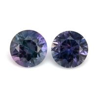 0.93 Ct.Tw.Total Carat Weight Purple Sapphire Pair from Montana Video