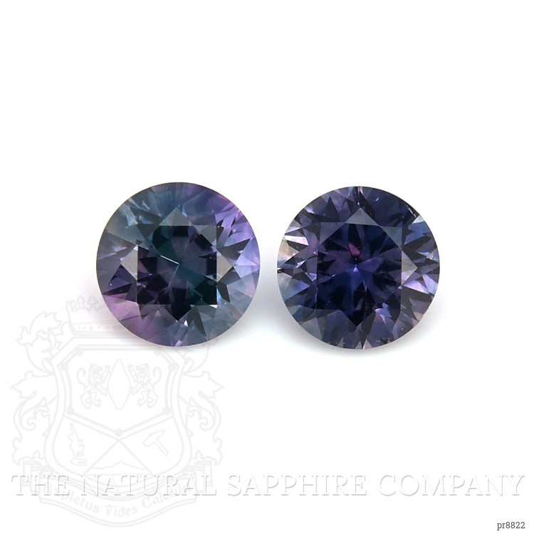 0.93 Ct.Tw. Purple Sapphire Pair from Montana