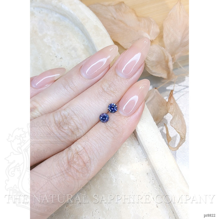 0.93 Ct.Tw. Purple Sapphire Pair from Montana