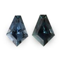 1.17&nbsp;Ct.Tw.Total Carat Weight Greenish Blue Sapphire Pair from Montana Video
