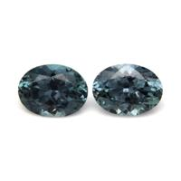 1.78 Ct.Tw.Total Carat Weight Bluish Green Sapphire Pair from Montana Video