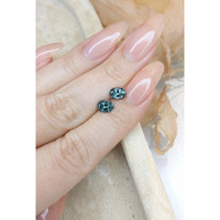 1.78&nbsp;Ct.Tw.Total Carat Weight Bluish Green Sapphire Pair from Montana Life Style