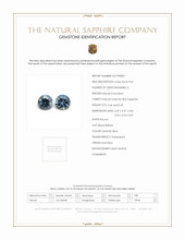 0.91 Ct.Tw.Total Carat Weight Sapphire Pair from Montana Scan Report