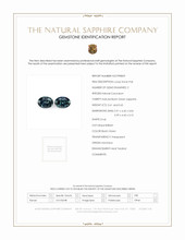 1.26 Ct.Tw.Total Carat Weight Sapphire Pair from Montana Scan Report