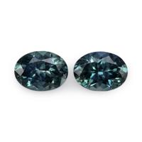 1.26&nbsp;Ct.Tw.Total Carat Weight Bluish Green Sapphire Pair from Montana Video