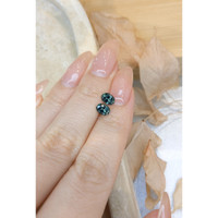 1.26 Ct.Tw.Total Carat Weight Bluish Green Sapphire Pair from Montana Life Style
