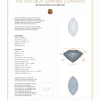 0.92 Ct.Tw.Total Carat Weight Sapphire Pair from Montana 3 D Scan Report