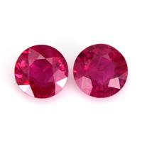 1.06 Ct.Tw.Total Carat Weight Ruby Pair from Mozambique Video