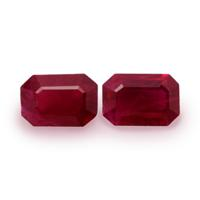 1.12 Ct.Tw.Total Carat Weight Ruby Pair from Mozambique Video