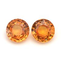 2.41&nbsp;Ct.Tw.Total Carat Weight Orange Sapphire Pair from Ceylon (Sri Lanka) Video