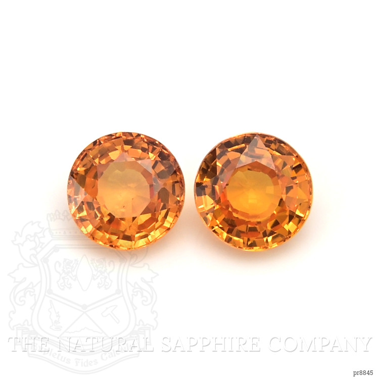 2.41 Ct.Tw. Orange Sapphire Pair from Ceylon (Sri Lanka)