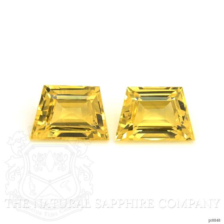 2.51 Ct.Tw. Yellow Sapphire Pair from Ceylon (Sri Lanka)
