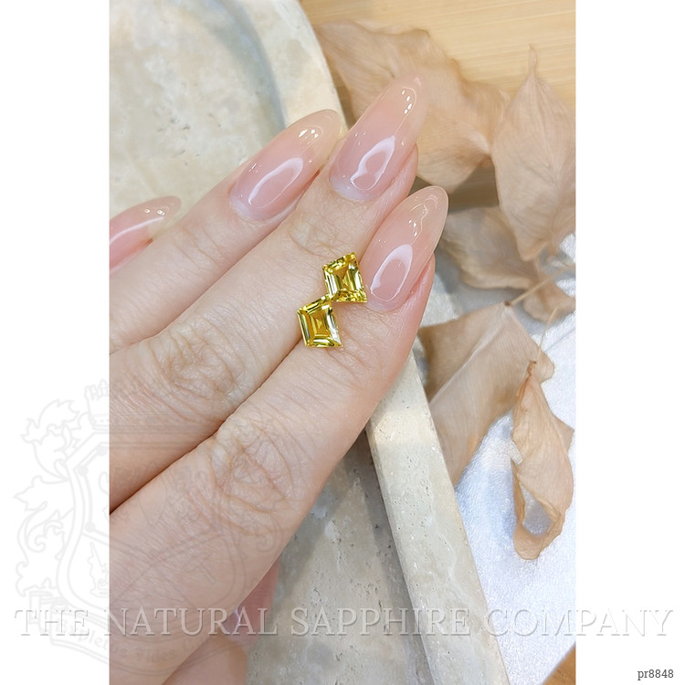 2.51 Ct.Tw. Yellow Sapphire Pair from Ceylon (Sri Lanka)