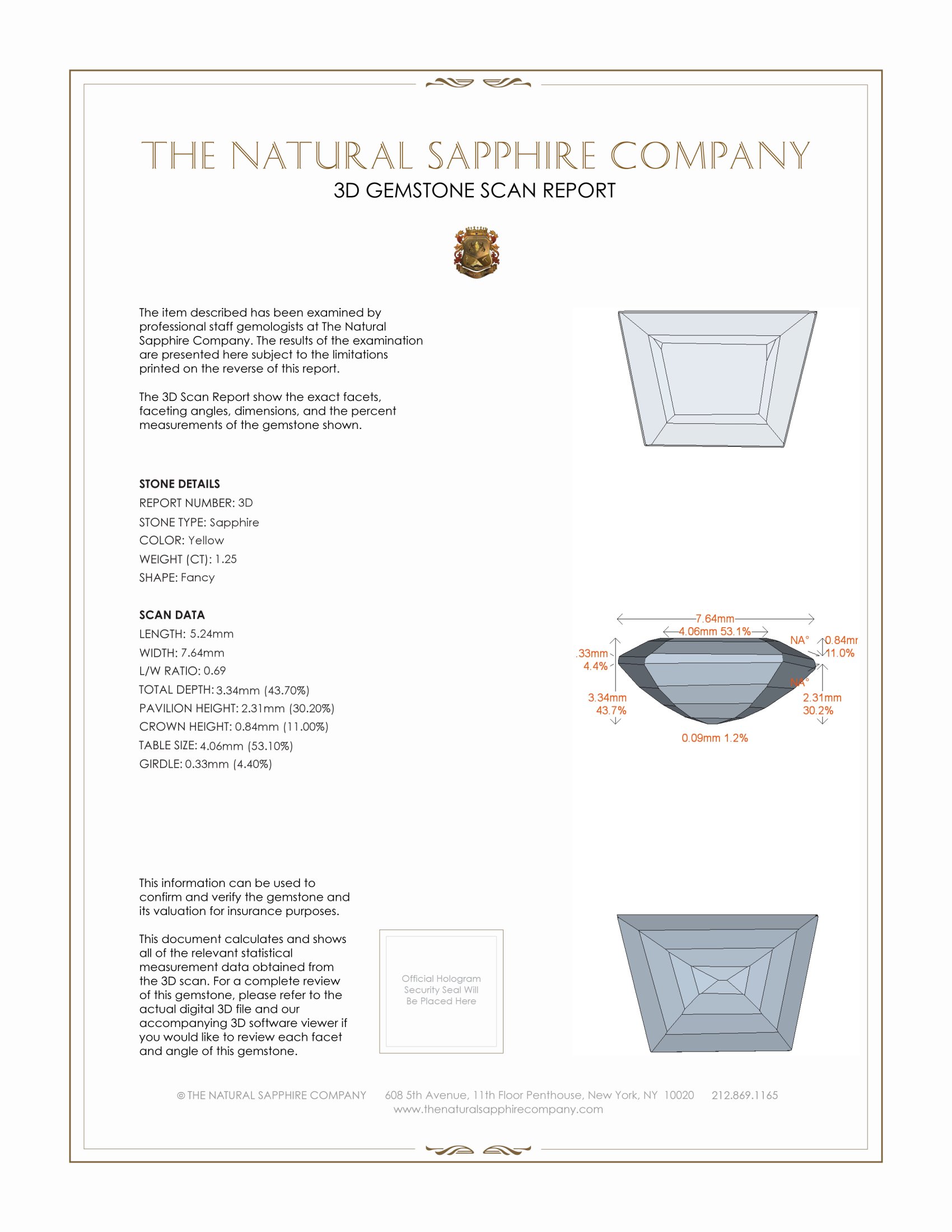 2.51 Ct.Tw. Yellow Sapphire Pair from Ceylon (Sri Lanka)