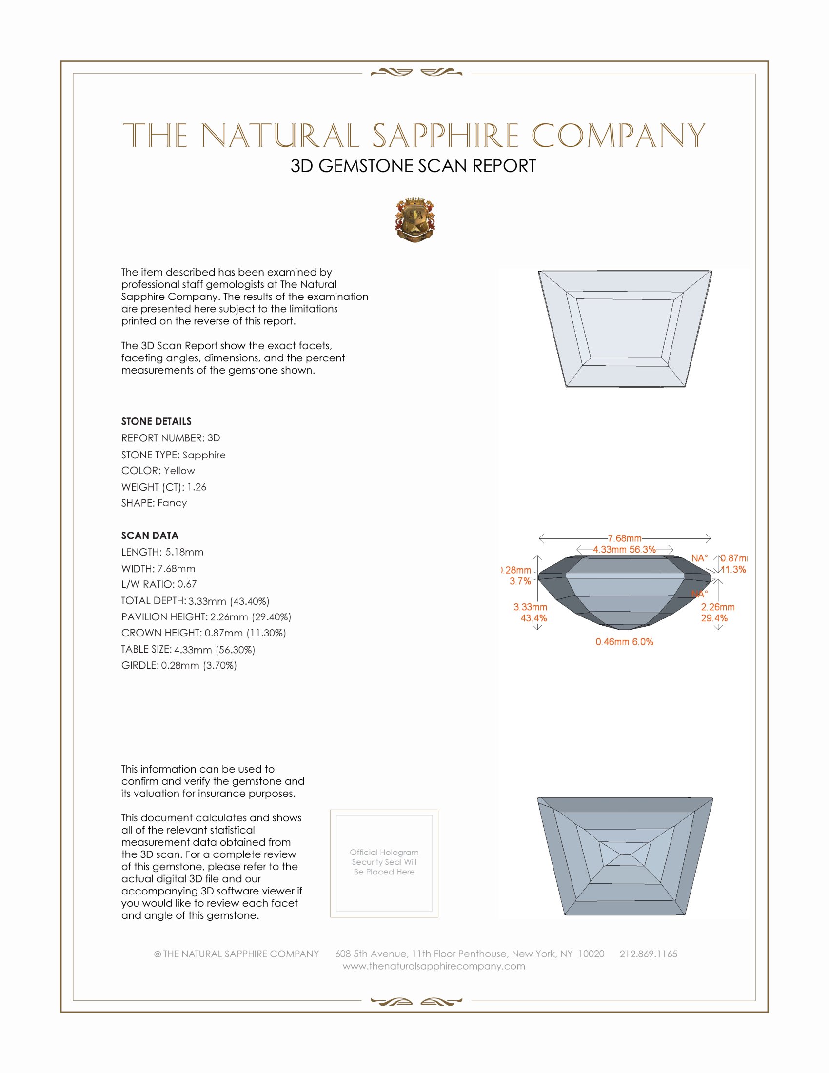 2.51 Ct.Tw. Yellow Sapphire Pair from Ceylon (Sri Lanka)