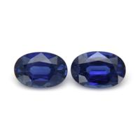 1.18&nbsp;Ct.Tw.Total Carat Weight Blue Sapphire Pair from Ceylon (Sri Lanka) Video