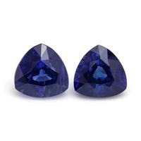 2.46&nbsp;Ct.Tw.Total Carat Weight Blue Sapphire Pair from Ceylon (Sri Lanka) Video