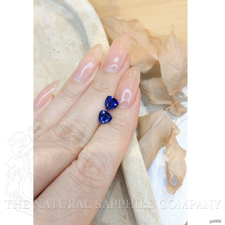 2.46 Ct.Tw. Blue Sapphire Pair from Ceylon (Sri Lanka)