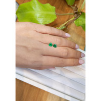 1.01 Ct.Tw.Total Carat Weight Emerald Pair from Zambia Life Style