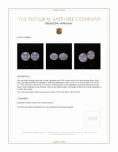 9.15 Ct.Tw.Total Carat Weight White Star Sapphire Pair from Ceylon (Sri Lanka) Appraisal