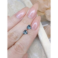 1.16 Ct.Tw.Total Carat Weight Greenish Blue Sapphire Pair from Montana Life Style