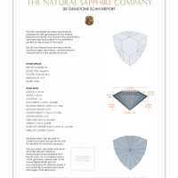 1.16 Ct.Tw.Total Carat Weight Sapphire Pair from Montana 3 D Scan Report
