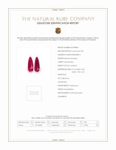 17.02 Ct.Tw.Total Carat Weight Cabochon Ruby Pair from Mozambique Scan Report