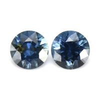 0.64 Ct.Tw.Total Carat Weight Blue Sapphire Pair from Montana Video