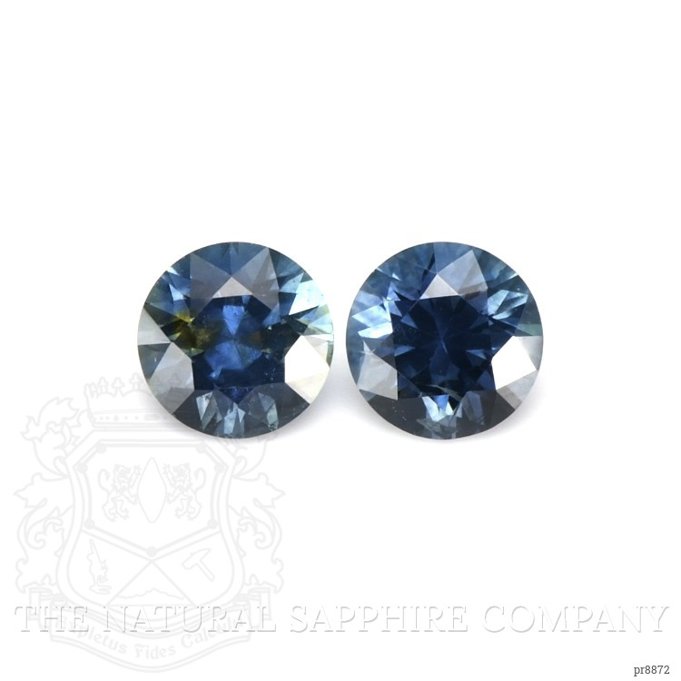 0.64 Ct.Tw. Blue Sapphire Pair from Montana