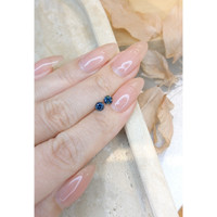 0.64&nbsp;Ct.Tw.Total Carat Weight Blue Sapphire Pair from Montana Life Style