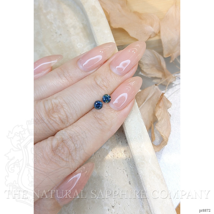 0.64 Ct.Tw. Blue Sapphire Pair from Montana