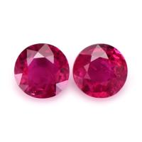 1.00 Ct.Tw.Total Carat Weight Ruby Pair from Mozambique Video