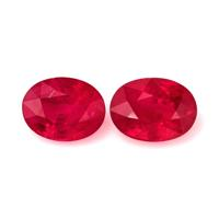 3.23 Ct.Tw.Total Carat Weight Ruby Pair from Mozambique Video