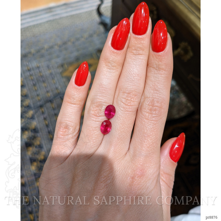 3.23 Ct.Tw. Ruby Pair from Mozambique