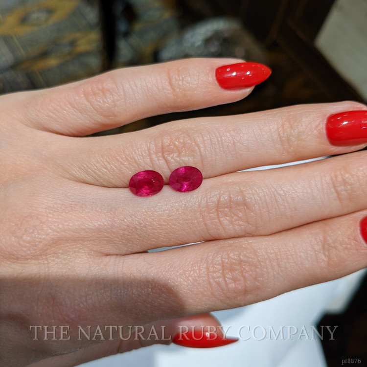 3.23 Ct.Tw. Ruby Pair from Mozambique