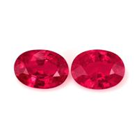 3.02 Ct.Tw.Total Carat Weight Ruby Pair from Mozambique Video