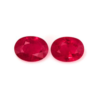 2.48 Ct.Tw.Total Carat Weight Ruby Pair from Mozambique Video