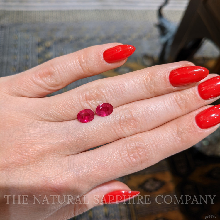 2.48 Ct.Tw. Ruby Pair from Mozambique