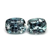 1.00&nbsp;Ct.Tw.Total Carat Weight Greenish Blue Sapphire Pair from Ceylon (Sri Lanka) Video