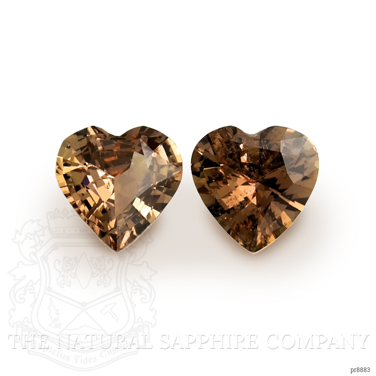 0.86 Ct.Tw. Brown Sapphire Pair from Ceylon (Sri Lanka)