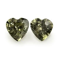 0.93&nbsp;Ct.Tw.Total Carat Weight Green Sapphire Pair from Ceylon (Sri Lanka) Video