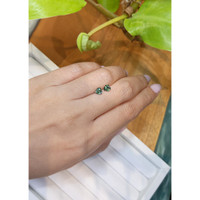 1.07&nbsp;Ct.Tw.Total Carat Weight Green Sapphire Pair from Ceylon (Sri Lanka) Life Style