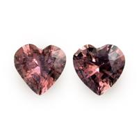 0.97&nbsp;Ct.Tw.Total Carat Weight Reddish Pink Sapphire Pair from Madagascar Video