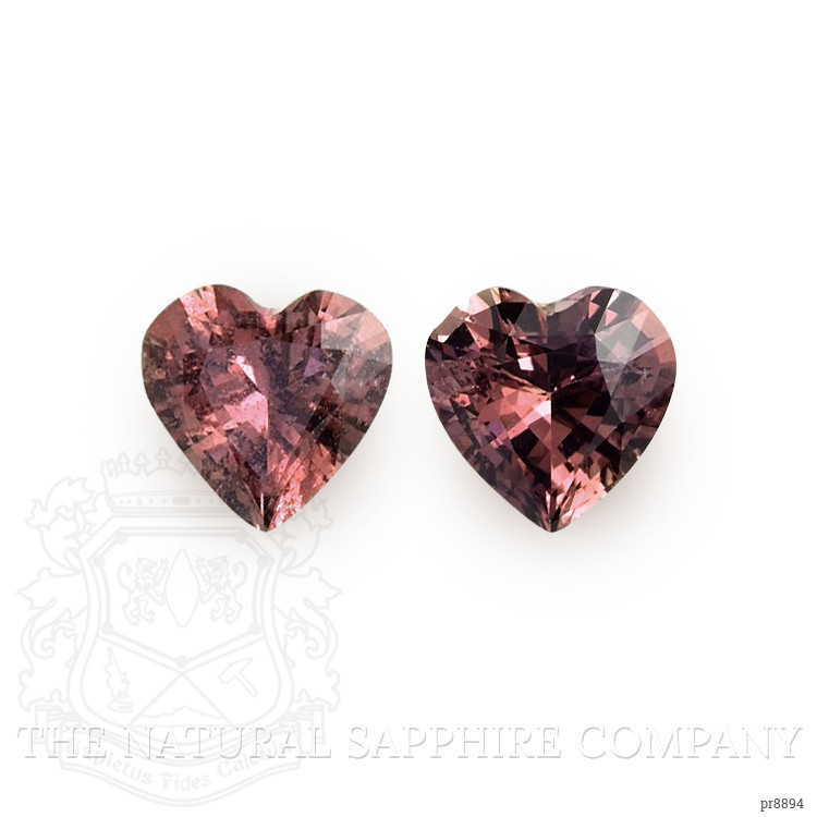 0.97 Ct.Tw. Reddish Pink Sapphire Pair from Madagascar