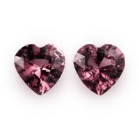 0.95&nbsp;Ct.Tw.Total Carat Weight Purplish Pink Sapphire Pair from Ceylon (Sri Lanka) Video
