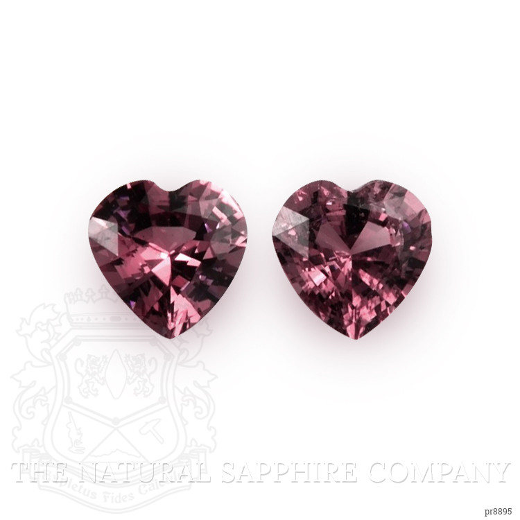 0.95 Ct.Tw. Purplish Pink Sapphire Pair from Ceylon (Sri Lanka)