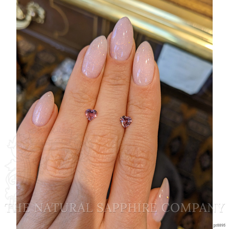 0.95 Ct.Tw. Purplish Pink Sapphire Pair from Ceylon (Sri Lanka)