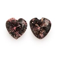 1.22&nbsp;Ct.Tw.Total Carat Weight Pinkish Brown Sapphire Pair from Ceylon (Sri Lanka) Video