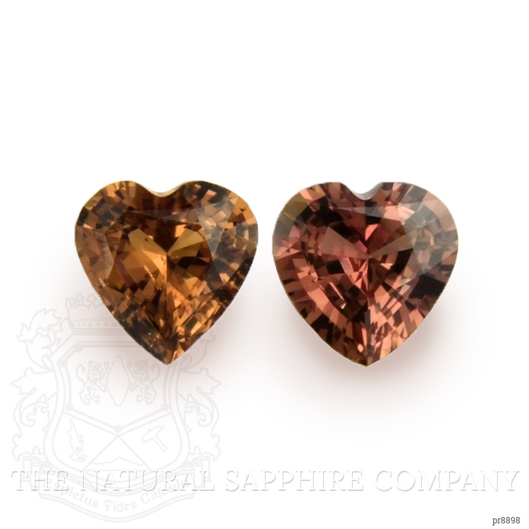 0.94 Ct.Tw. Brown Sapphire Pair from Ceylon (Sri Lanka)